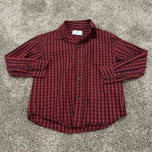 Little Boys Class Club Modern Fit Plaid Button Down Shirt: Size 4/5 *NWOT*